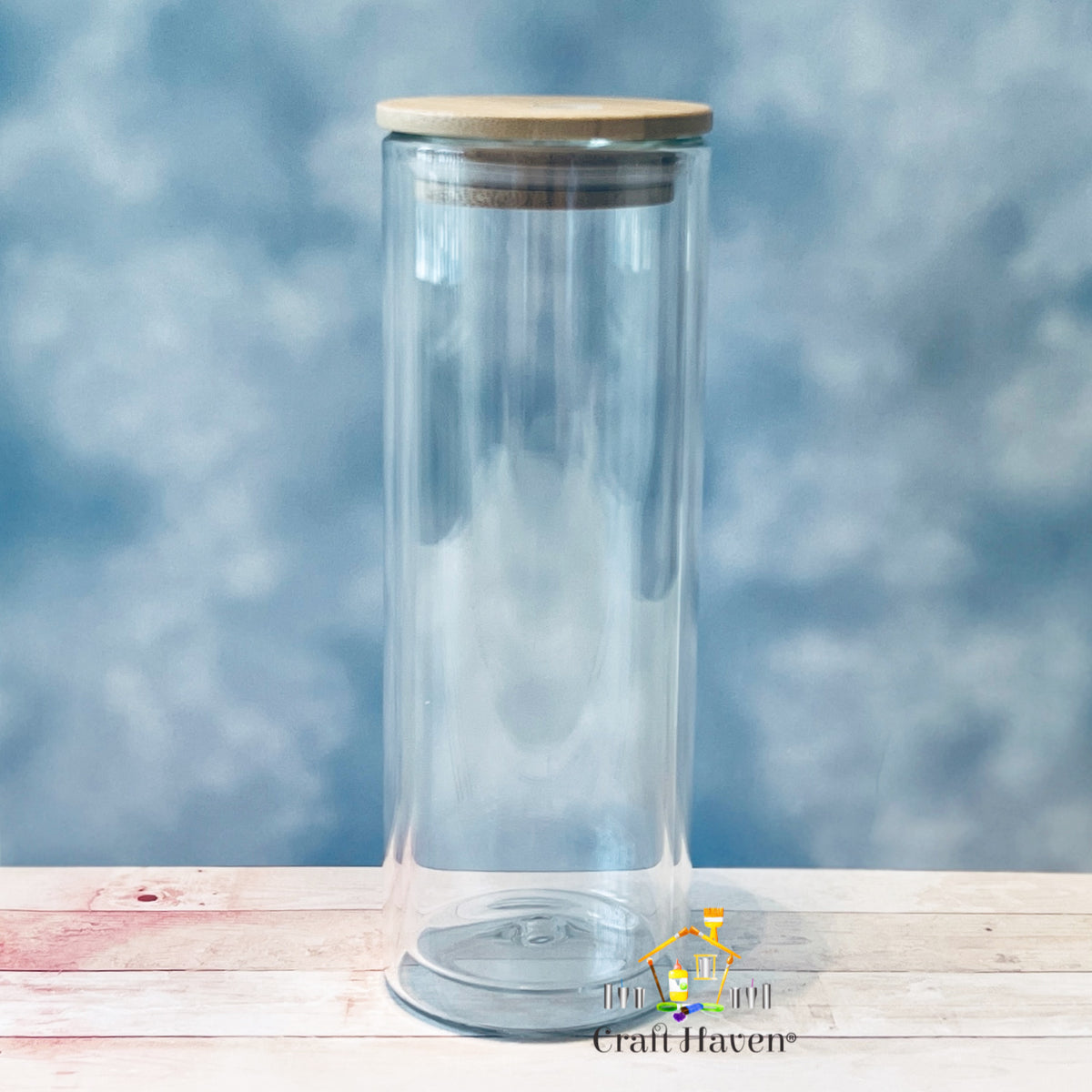 NEW Snow Globe SUBLIMATION Glass Tumbler 20 Oz w/ Bamboo Lid AND Plug! –  Ava Jane's Blanks