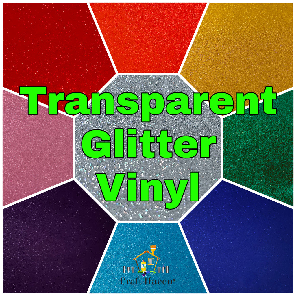 Transparent Glitter Vinyl Sheet